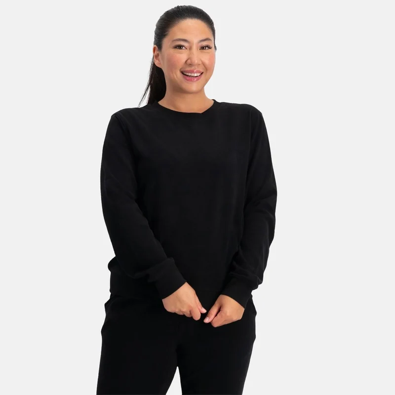 Hailey Schwarzes Sweatshirt aus Bambus