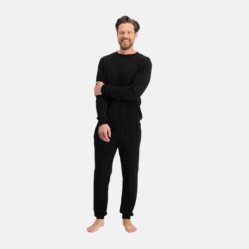 Dean Schwarze Bambus-Sweatpants