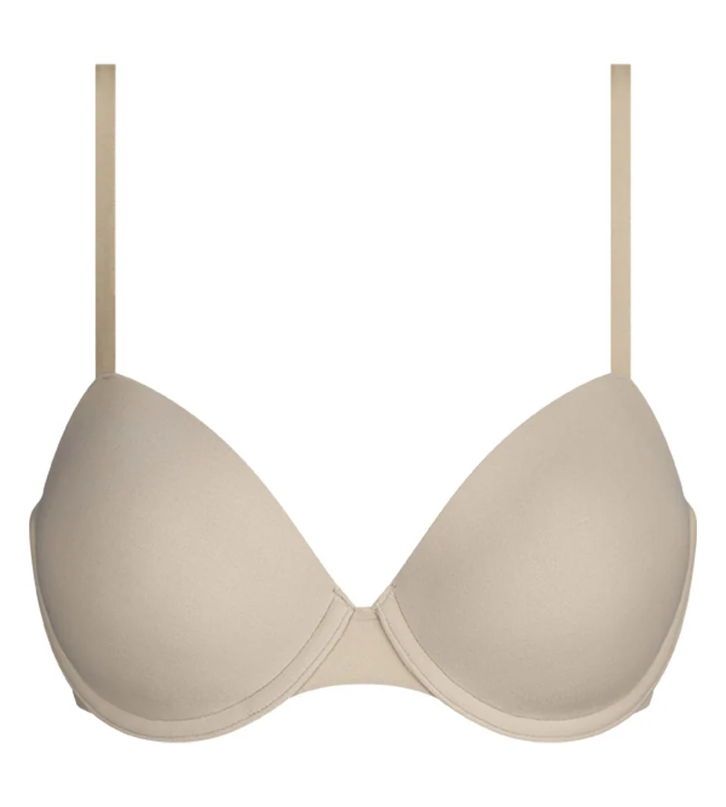 Gepolsterter Bügel-BH aus Mikrofaser Nude Dim Invisible