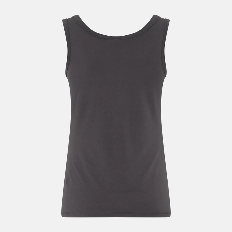 Graues Bambus-Tanktop mit breiten Trägern