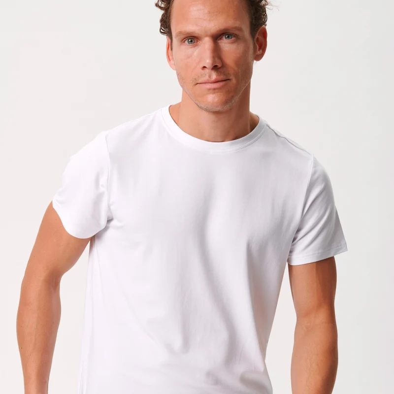 3er-Pack Bambus-T-Shirt in Schwarz/Weiß/Marine