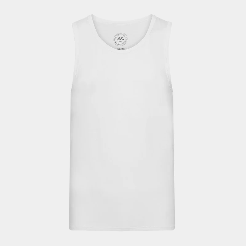 2 Pack weiße Bambus-Tank-Tops
