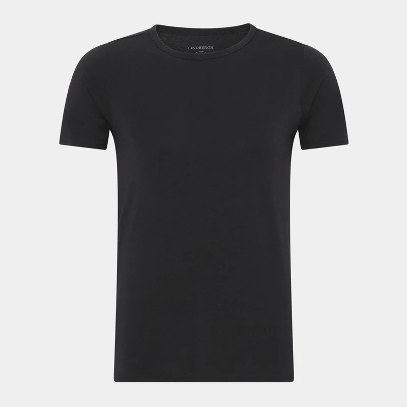 2er-Pack Schwarzes schmal geschnittenes Bambus-T-Shirt