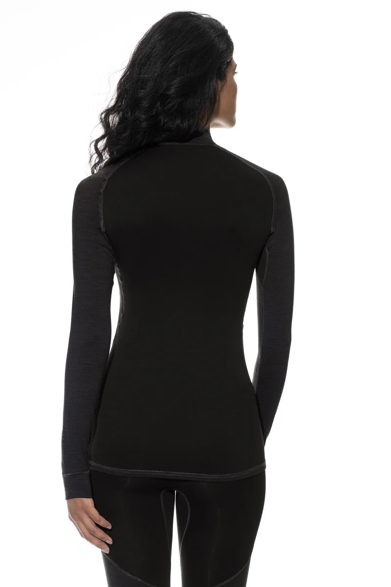 Shirt, langarm, mit Stehkragen und Reissverschluss, PRFRMNC+