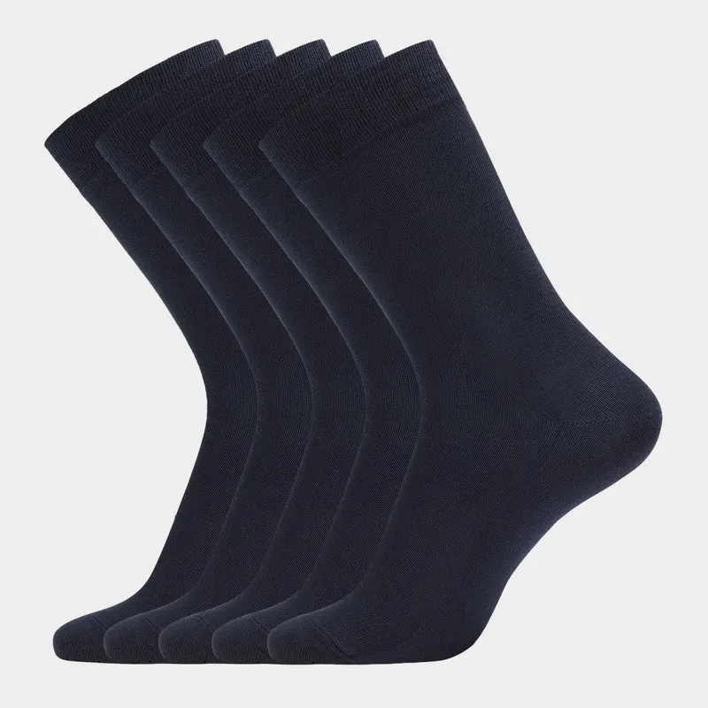 5er Pack Bambussocken blau