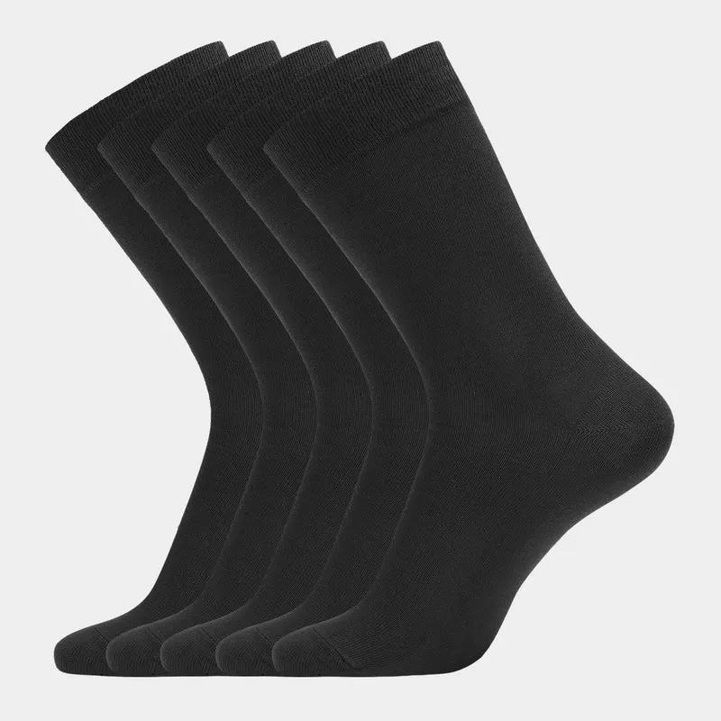 5er Pack Schwarze Bambussocken