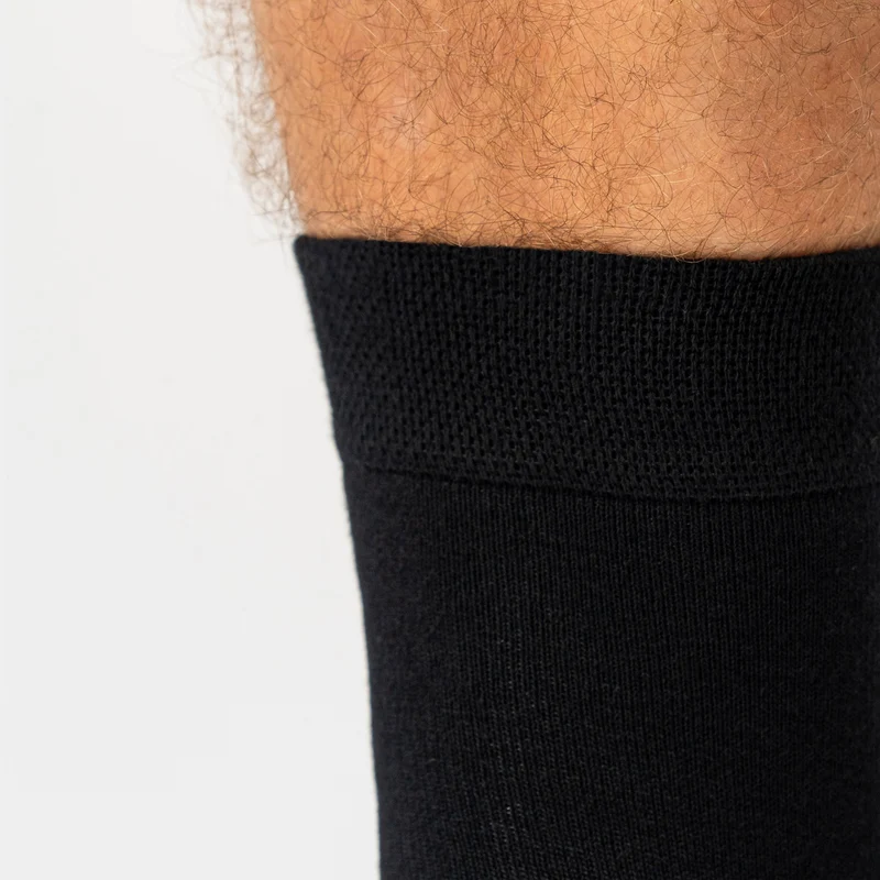 10er Pack Schwarze Bambussocken (Low Cut)