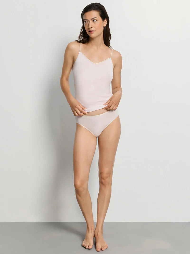 Midi Slip COTTON SEAMLESS in Saison-Farbe "honeydew"