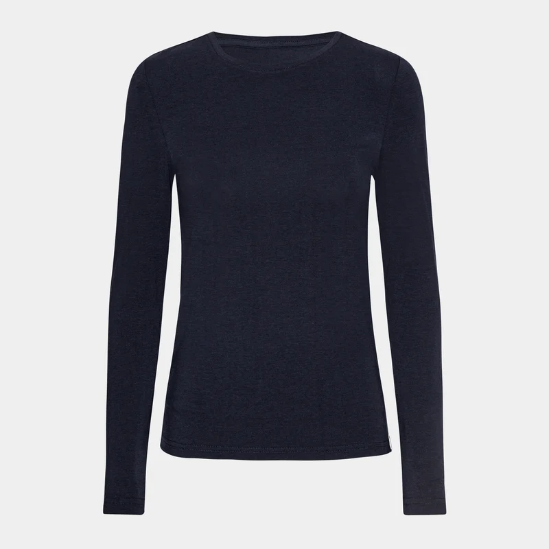 3er-Pack Blau Langarm-Bambus-T-Shirt