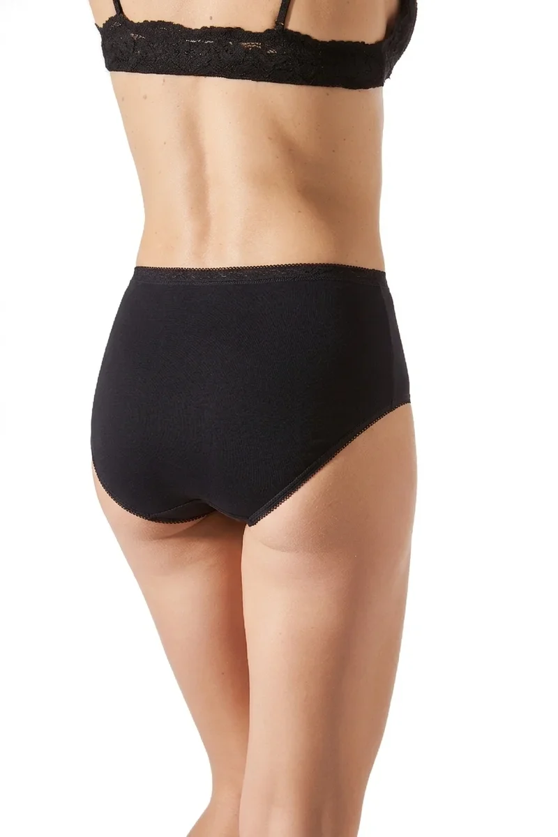 Janira - Esencial Midi-Slip im 2er-Pack Schwarz
