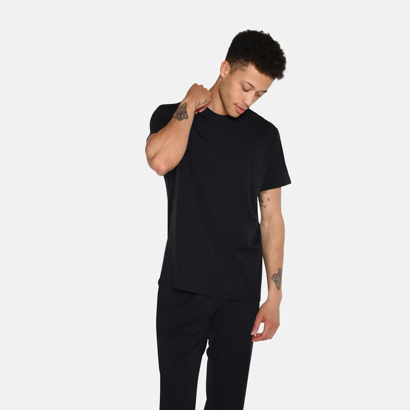 Schwarzes Bambus-T-Shirt