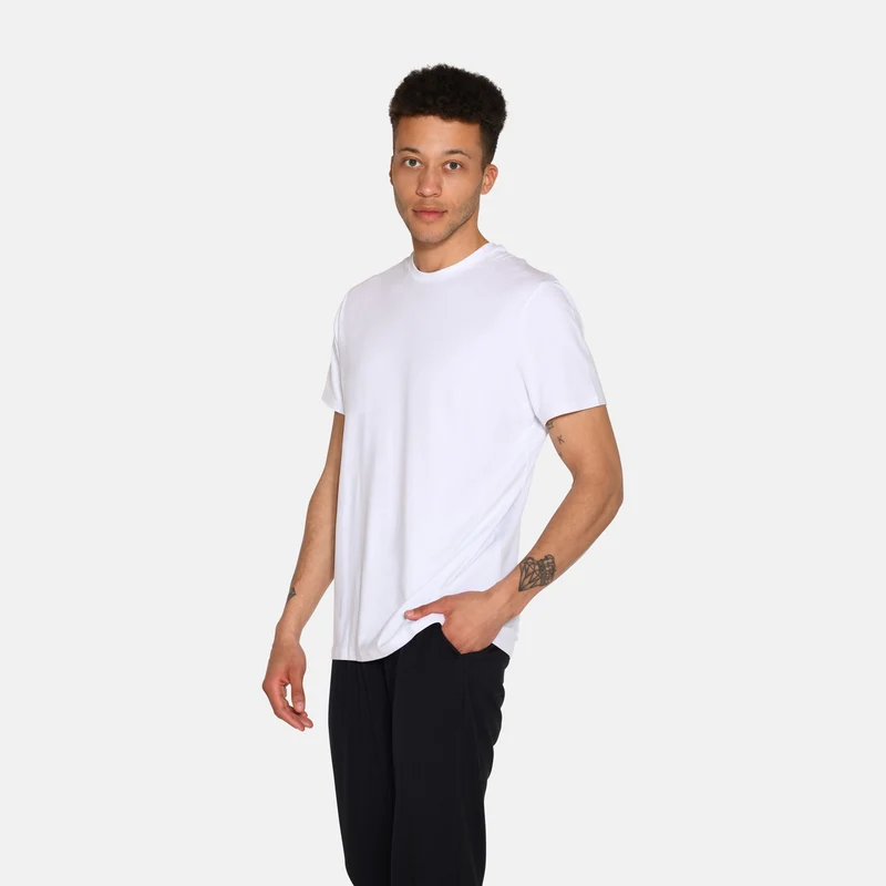Weißes Bambus-T-Shirt