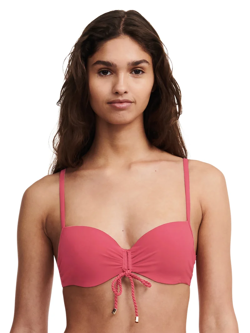 Chantelle Bademode – Inspire Halbschalen-Memory-BH Granatrot