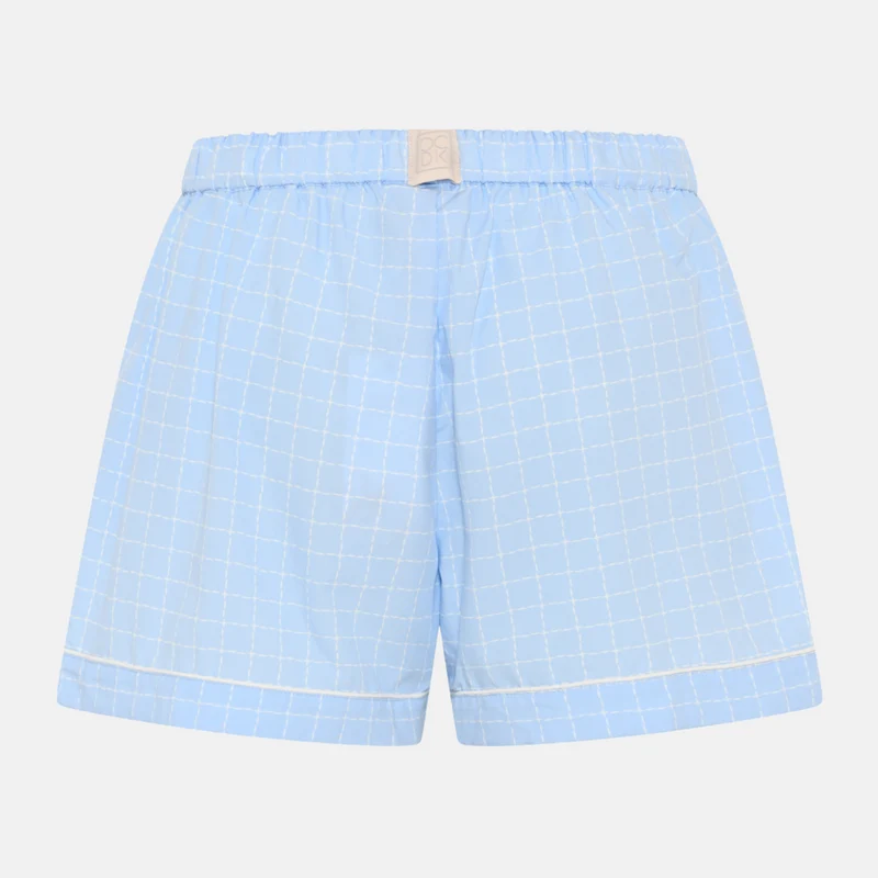 Hellblaue Bambus-Nachtshorts