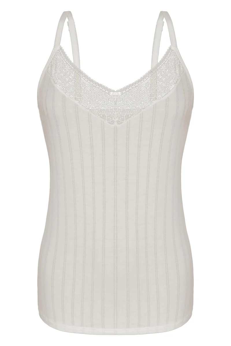 Spaghetti-Top NATURAL STRIPE – aus Bambus