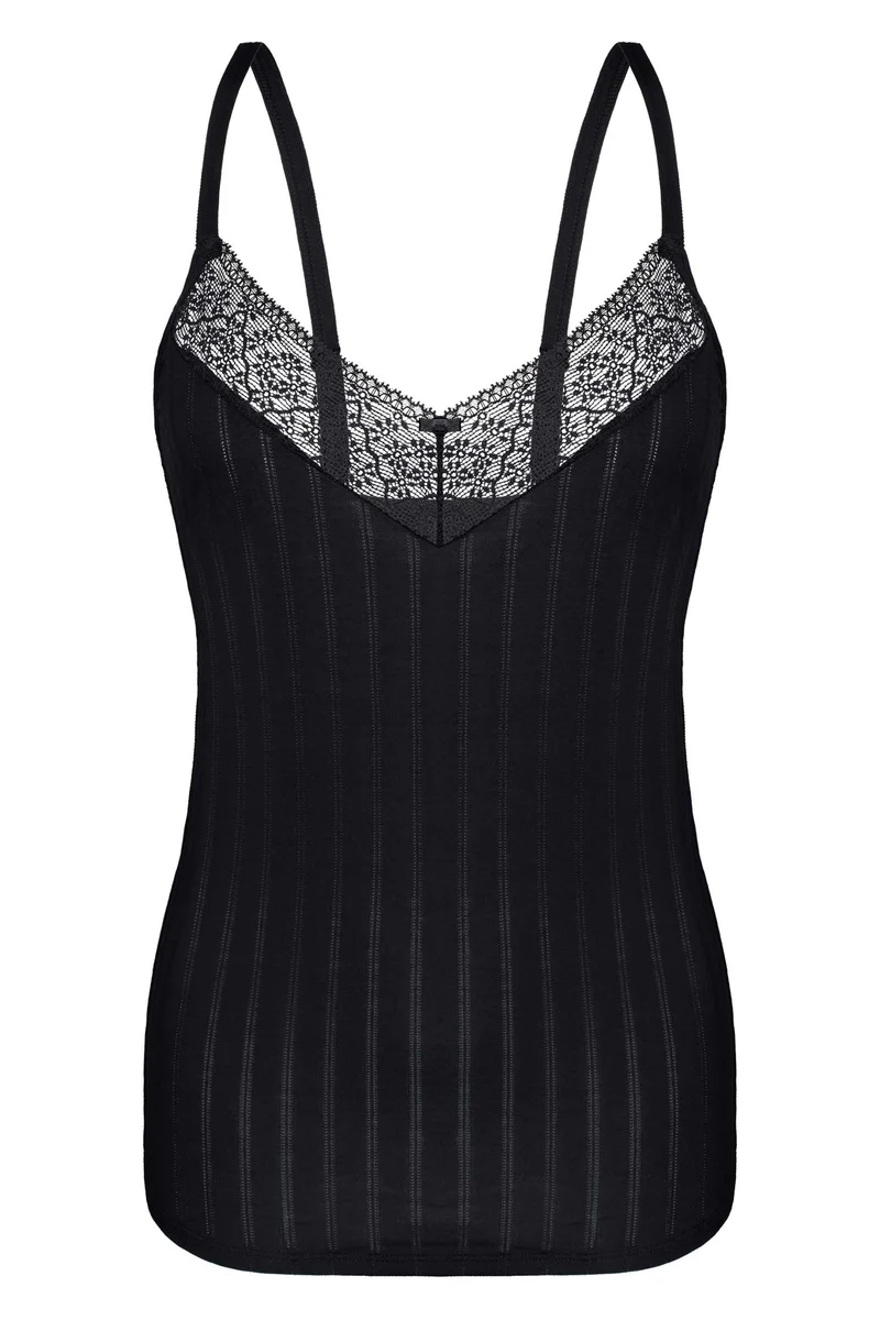 Spaghetti-Top NATURAL STRIPE – aus Bambus