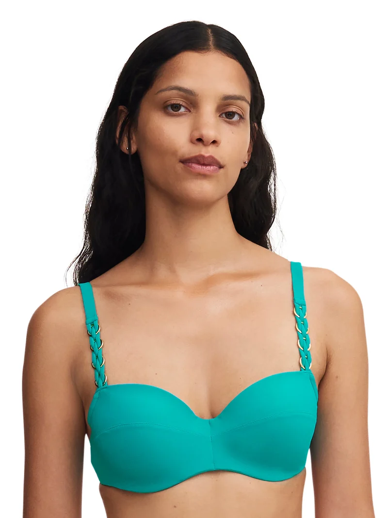 Chantelle Swimwear - Emblem Half-Cup Memory Bikini Seeblau