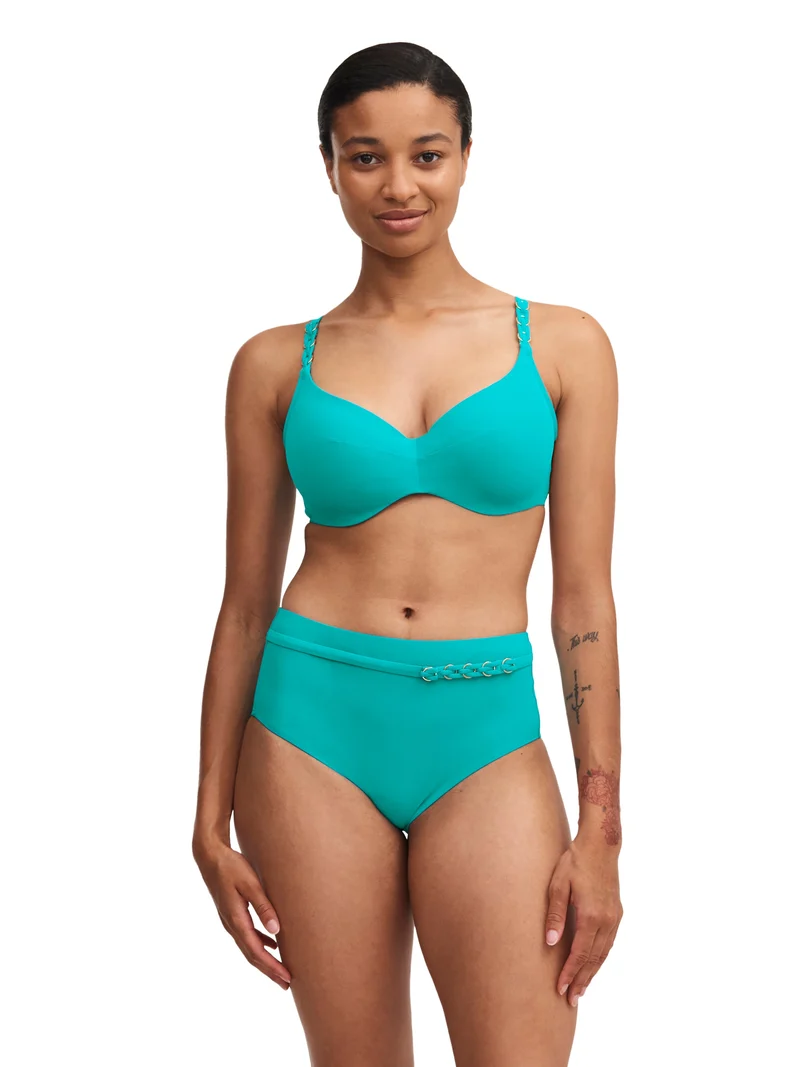 Chantelle Swimwear - Emblem Bikinihose, Seeblau