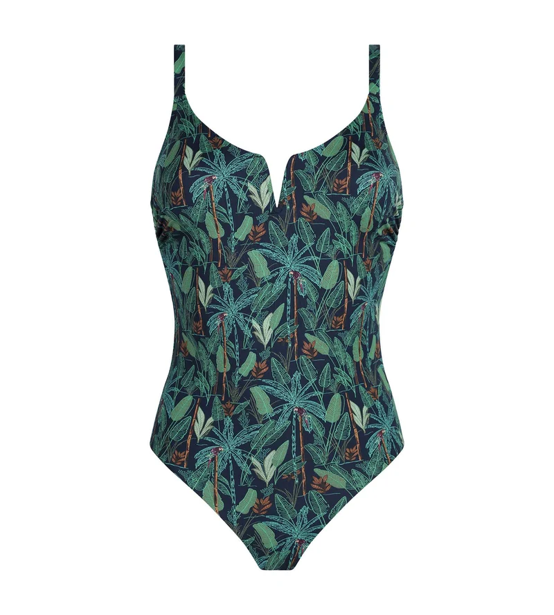 Maillot de bain une pièce imprimé tropical Dim