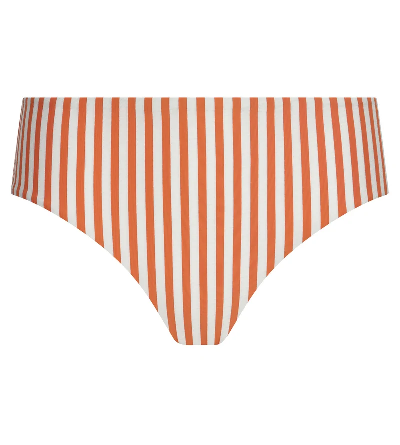 Badehose für Damen im Boxerschnitt Orange gestreift Dim Swimwear