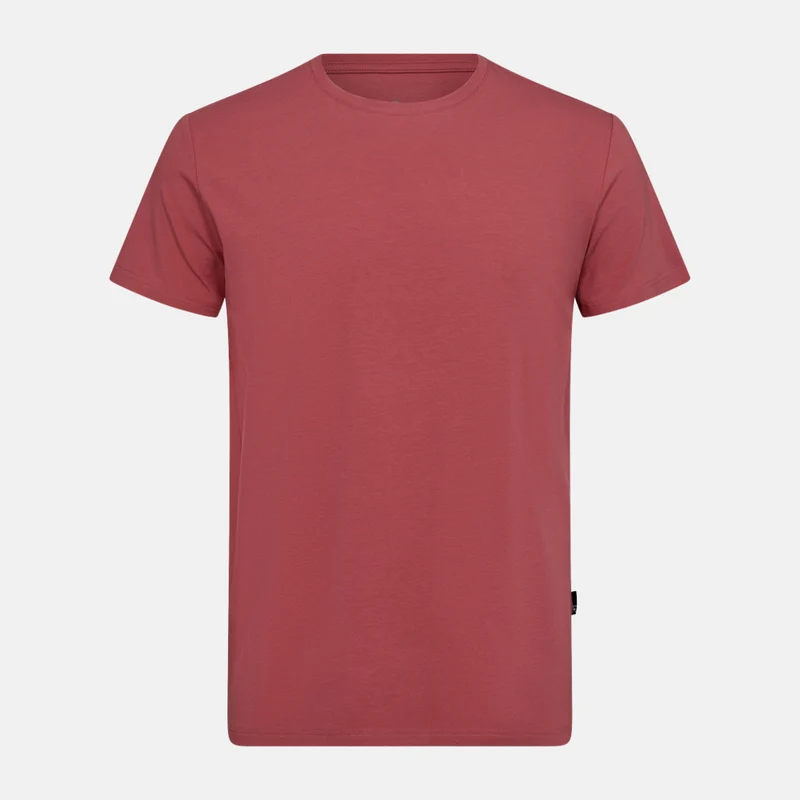 Rotes Bambus-T-Shirt