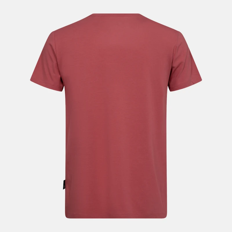 Rotes Bambus-T-Shirt