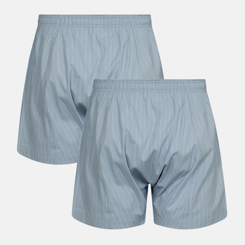 2er Pack hellblaue Bambus-Boxershorts