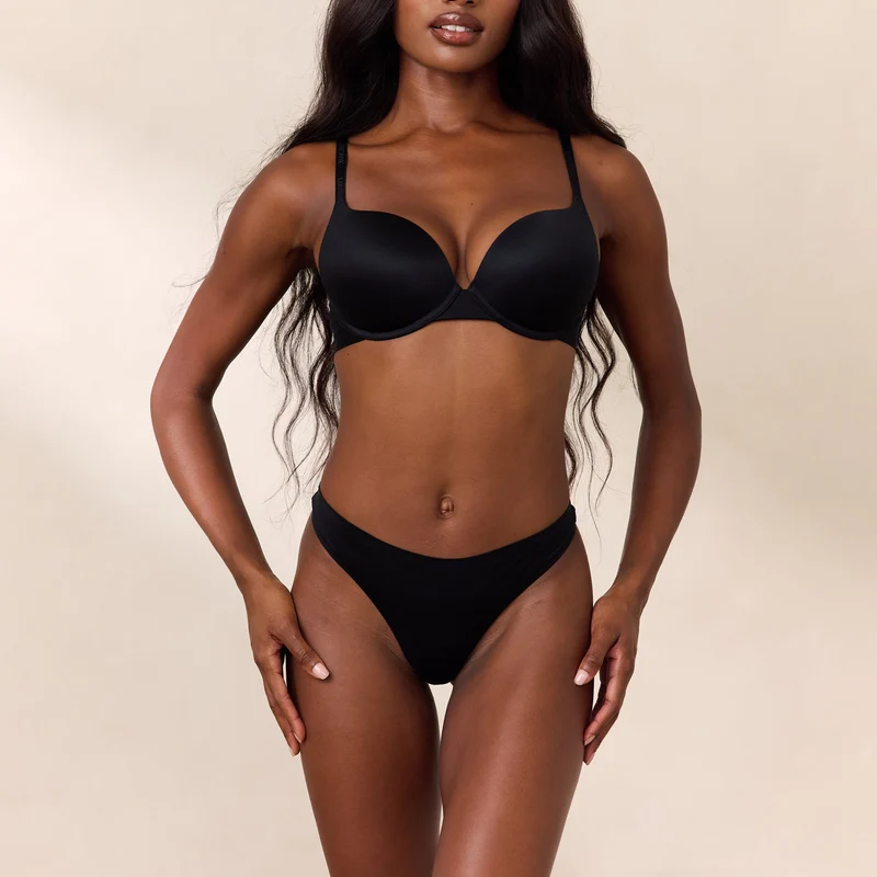 Everyday High Push-Up Bra - Black
