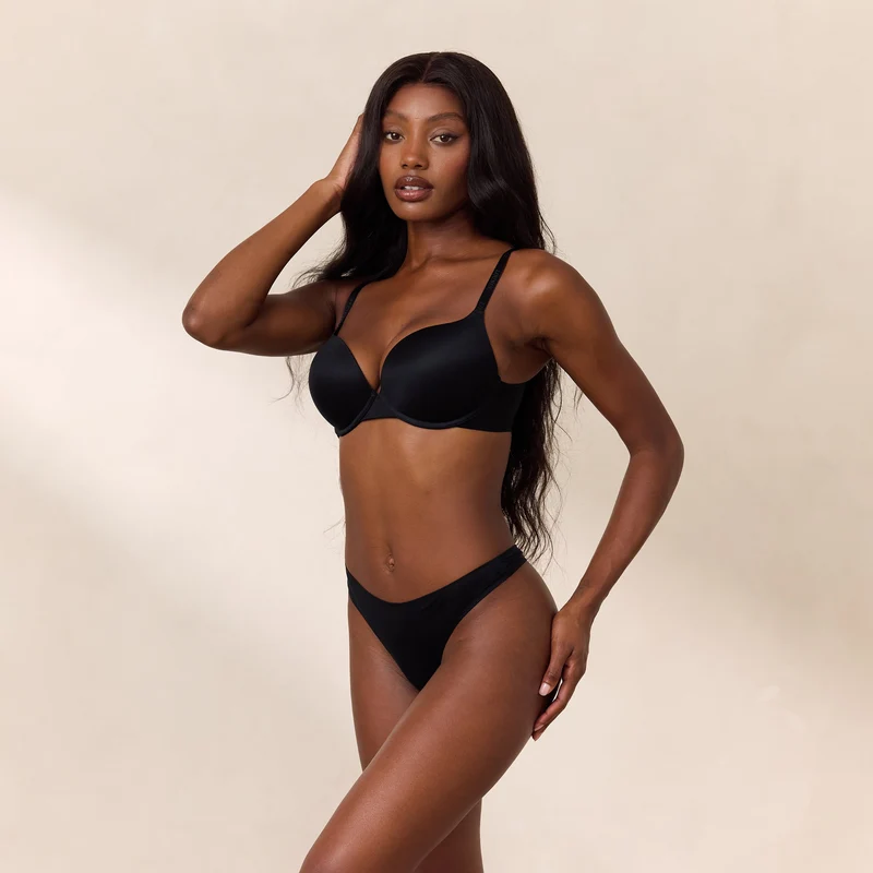 Everyday High Push-Up Bra - Black