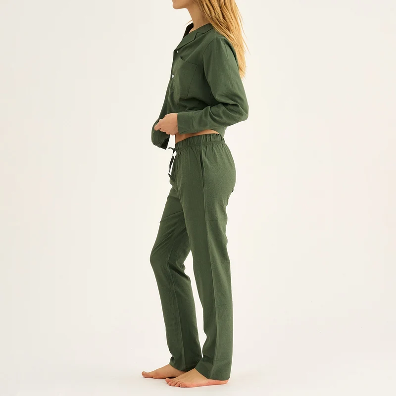Grüne Bambus-Hose