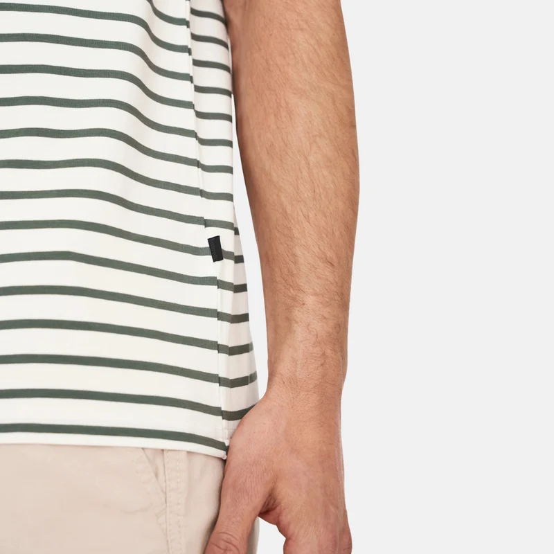 Gestreiftes Bambus-T-Shirt