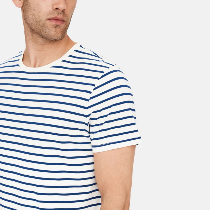 Gestreiftes Bambus-T-Shirt