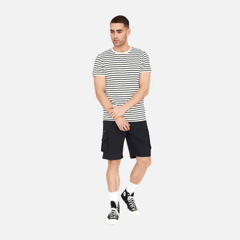 Gestreiftes Bambus-T-Shirt