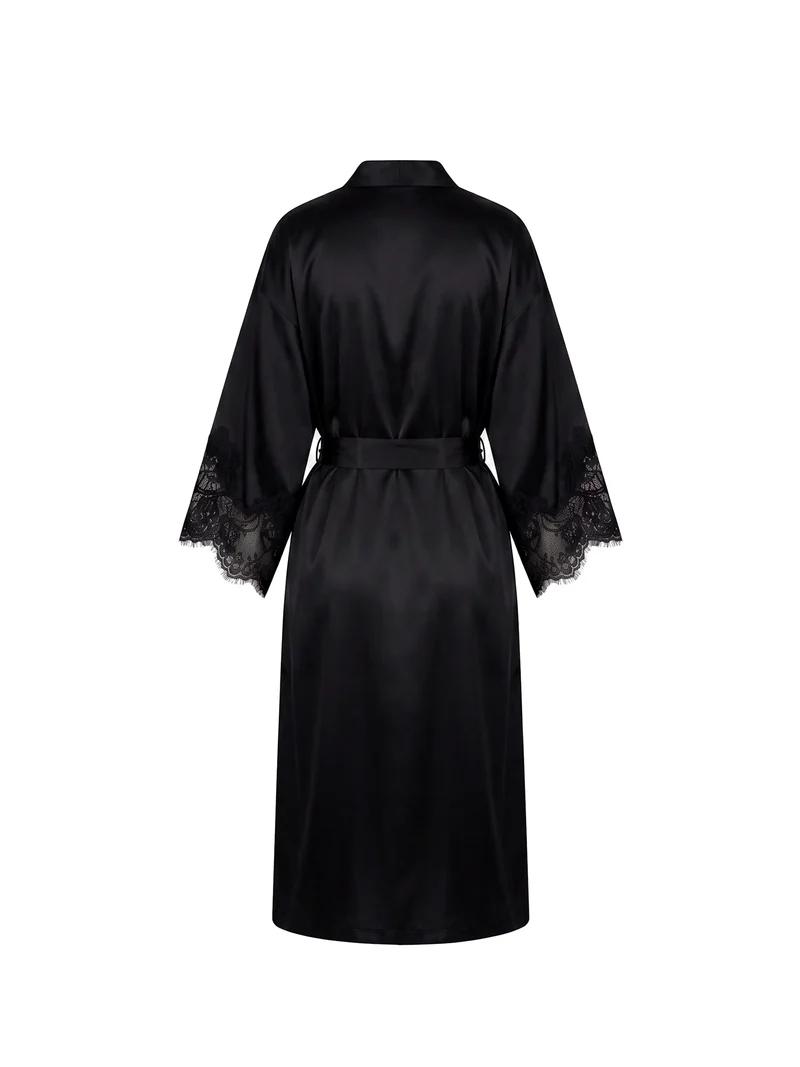 Lise Charmel – Splendeur Soie Long Robe Noir