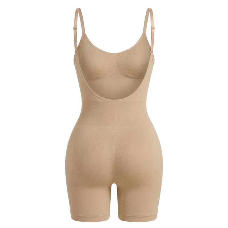 Korrigierender Body mit offenem Rücken und Beinpartie
