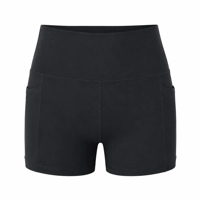 High Waist Sportshorts mit Handytasche