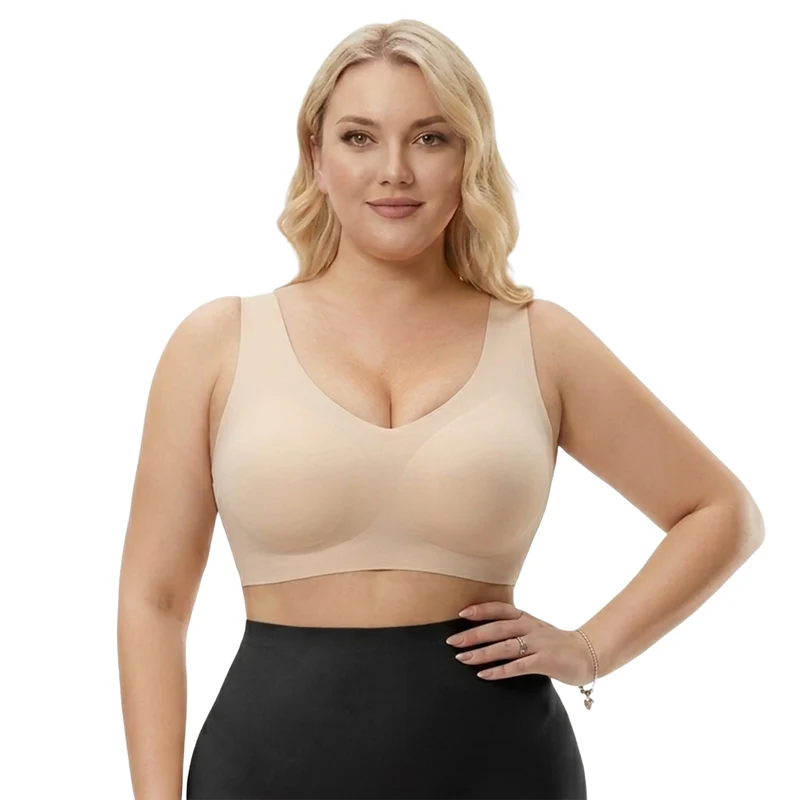 Nahtloser Push-up-BH ohne Bügel und Verschluss