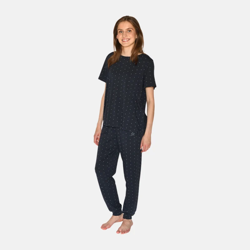 Blaues Bambus-T-Shirt
