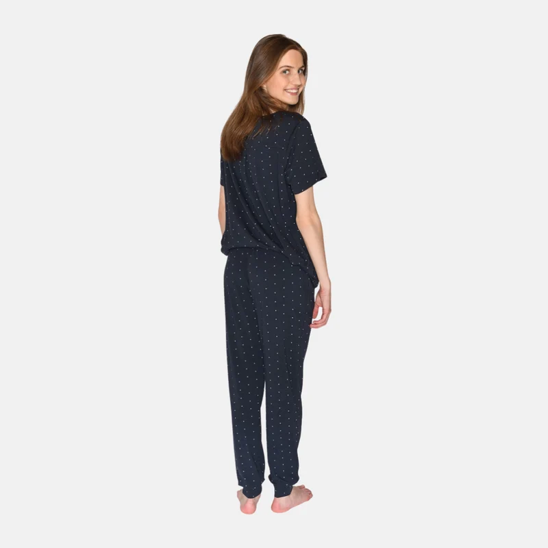 Blaues Bambus-T-Shirt