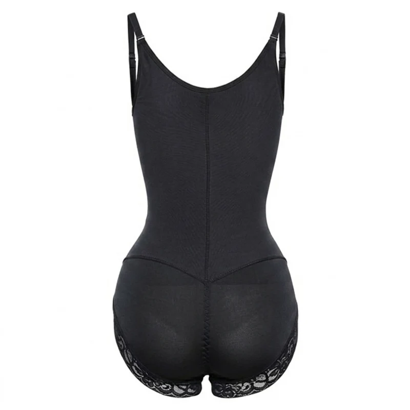 Korrigierender Shapewear-Bodysuit mit Haken und Reißverschluss – Slip