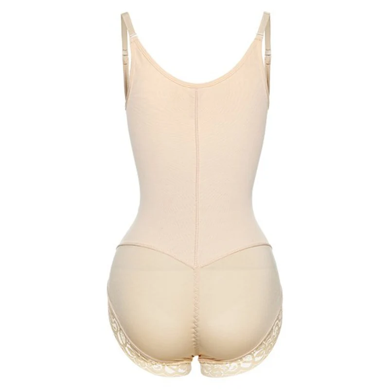 Korrigierender Shapewear-Bodysuit mit Haken und Reißverschluss – Slip