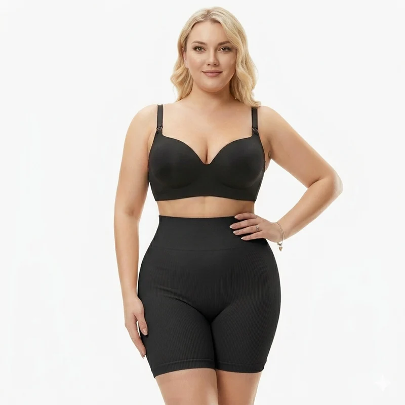 Korrigierende High-Waist Lift-Shorts
