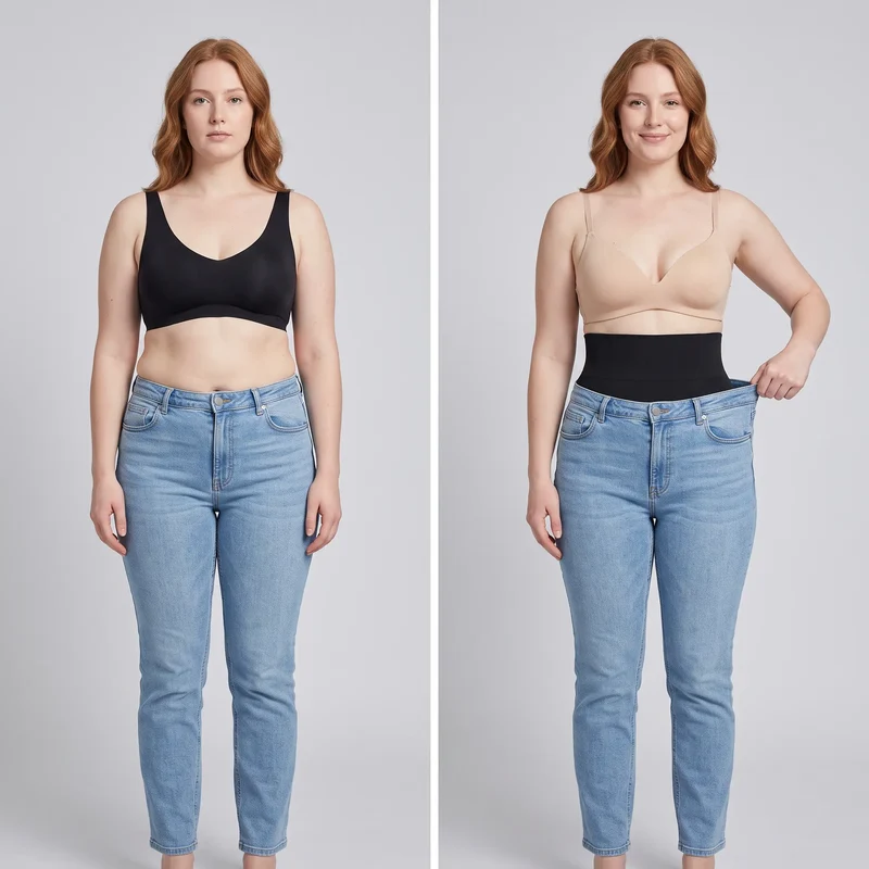 Korrigierende High-Waist Lift-Shorts