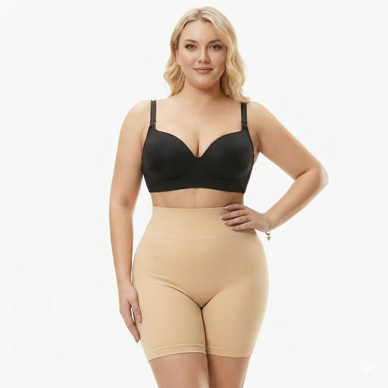 Korrigierende High-Waist Lift-Shorts