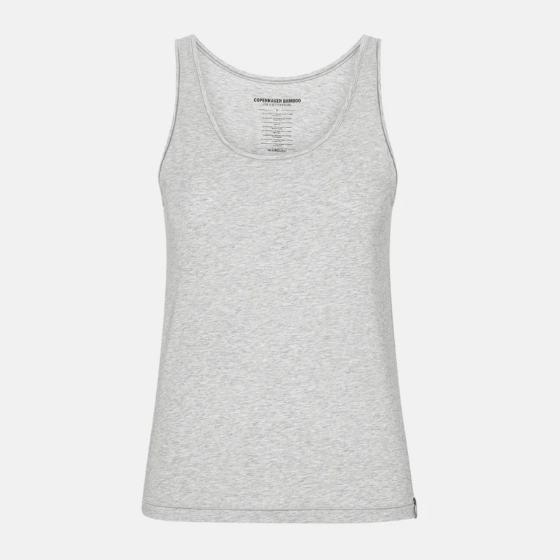 2er-Pack graues Bambus-Tanktop mit breiten Trägern