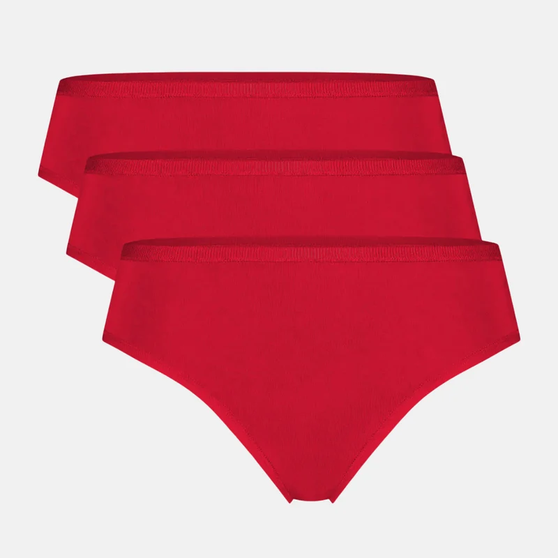 3er Pack Rotes Bambus G-String Höschen