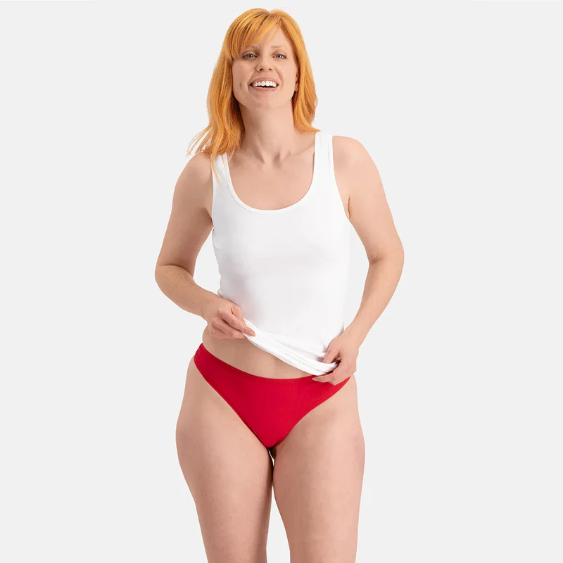 3er Pack Rotes Bambus G-String Höschen