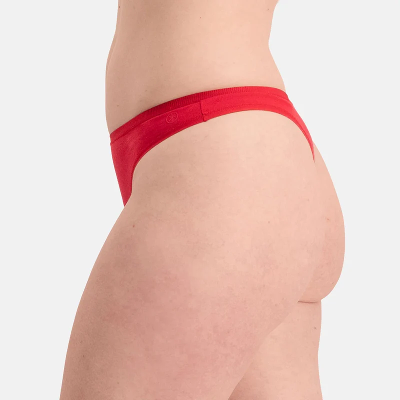 3er Pack Rotes Bambus G-String Höschen