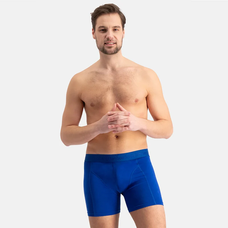 3er Pack Bambus-Unterhosen in Königsblau/Blau/Grau