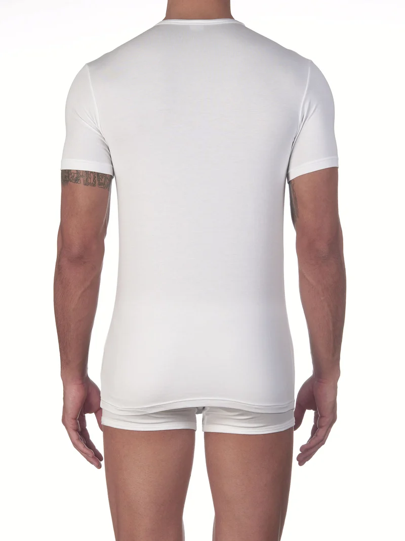 T-Shirt, Rundhals STRETCH JERSEY COTTON